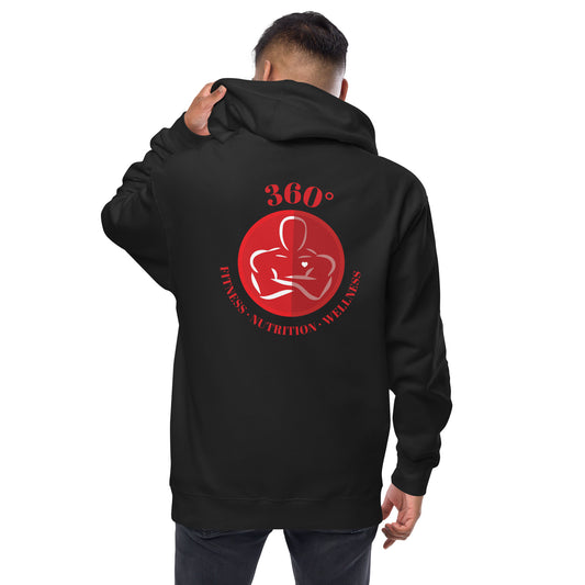 Unisex fleece zip up hoodie