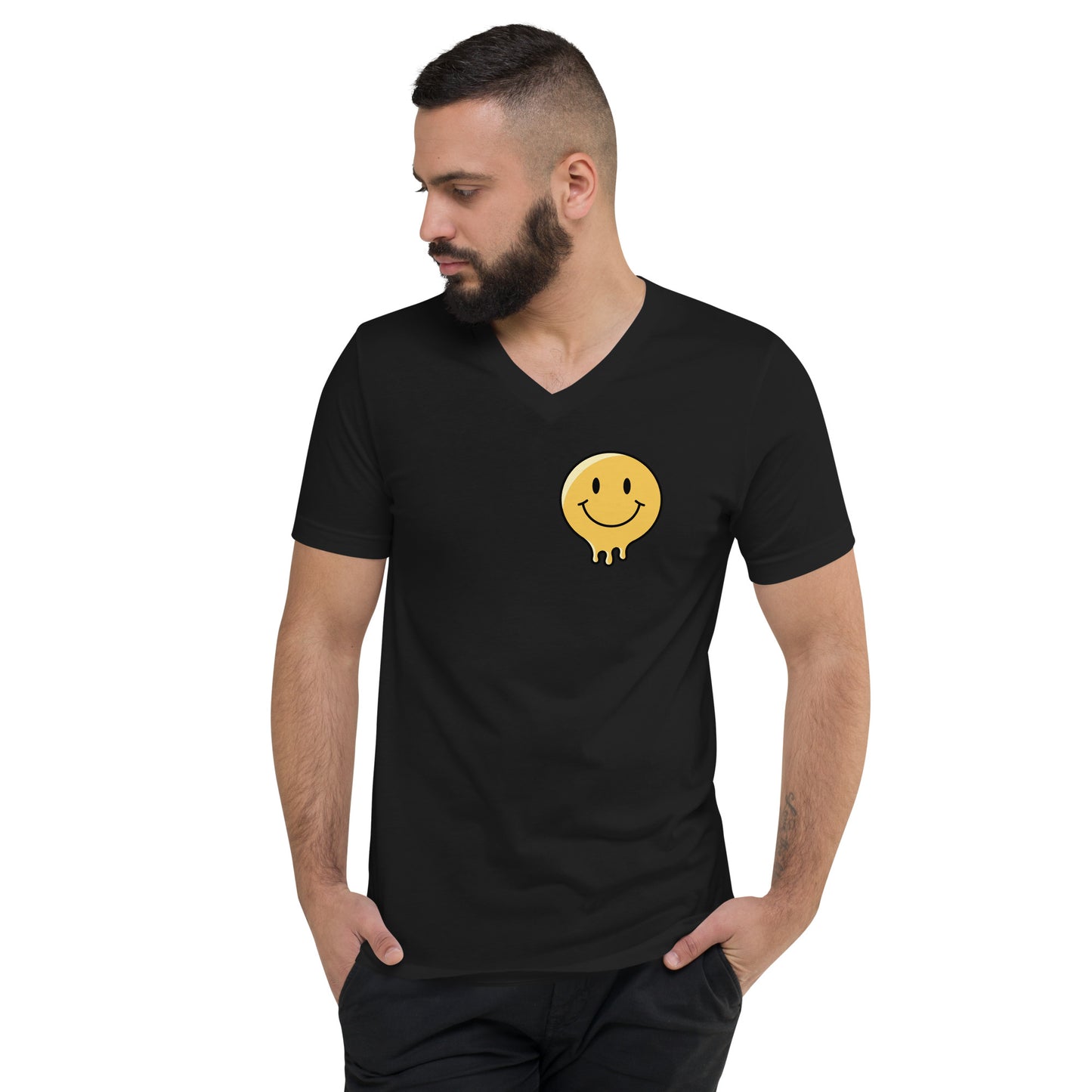 Unisex Short Sleeve V-Neck T-Shirt